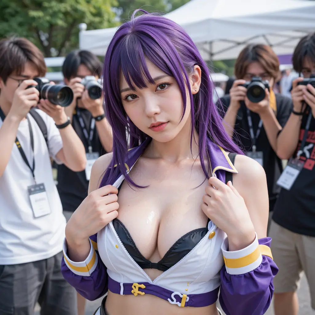 コスプレイヤーがヌード撮影会にチャレンジするエロ画像38枚目