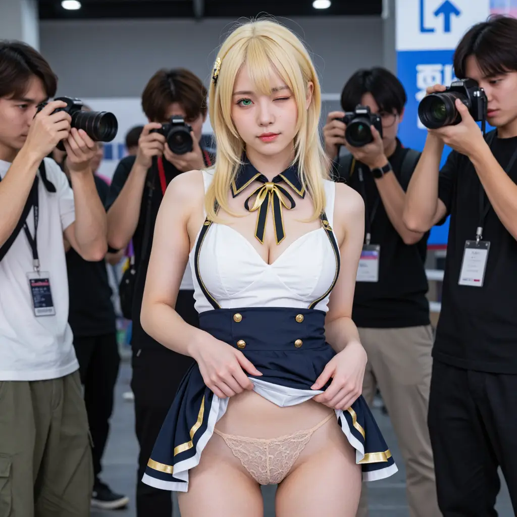 コスプレイヤーがヌード撮影会にチャレンジするエロ画像82枚目